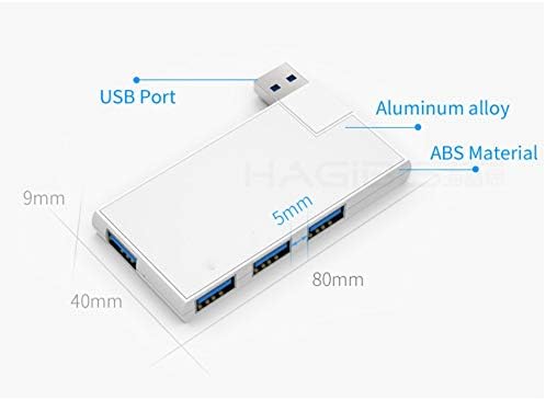 CHYSP 180 Градуса Въртене на USB 3.0 хъб Супер Скорост на Външен 4 Портове и конектори USB Сплитер Портове и конектори