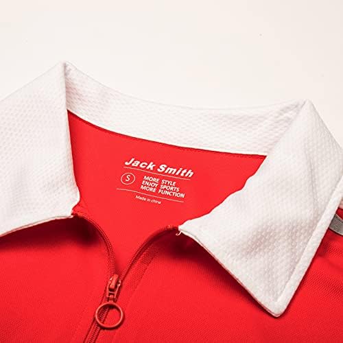 Дамски Ризи игрище JACK SMITH с Къс Ръкав Dry Fit, Абсорбиращи Влагата Риза с къси ръкави