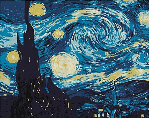 Звездна нощ, Винсент Ван Гог - Комплект за бродиране