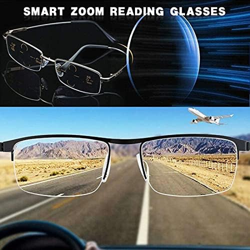 Очила за четене с двойно увеличение на Dragon Honor 2019 Progressive Multi (златист, 150 °)