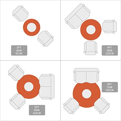 Голяма Кръгла Мат хол, Спалня, 4 фута Нескользящих Подложки за детска стая, Есен, Тиква Моющийся Килим в Деня на Благодарността,
