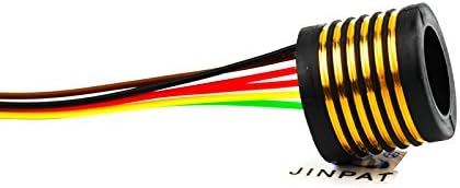 JINPAT 6 Circuits Компактни Отделни плъзгащи пръстени с ниски нива на електрически шум и триене сила, мощност на предаване