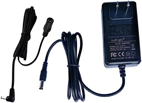Ac/dc UpBright, съвместим със слушалки на виртуална реалност HTC Vive Base Station 1.0 и контролери Tracker MPNAK-01686-C1 Vive-VR-B 99HAFS002-00 12 vdc 2,5 А (адаптер за променлив ток + удължителен кабел 1,8 м)