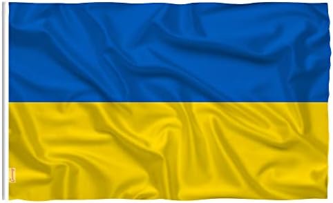 Държавният Флаг на Страната Украйна 3x5 Метра Вълни Украински Синьо-жълто Национална Марка Country Banner 90cmx150cm