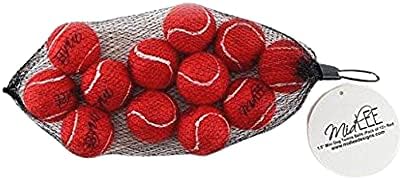 Тенис топки Midlee Mini за кучета, Червени, 1.5 инча, 12 броя в опаковка