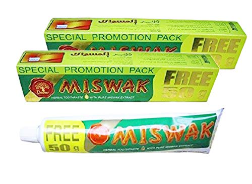 Египетски Натурална паста за зъби Miswak Sewak Ислямска паста за зъби Meswak Siwak За свеж дъх (2 X 170 грама)