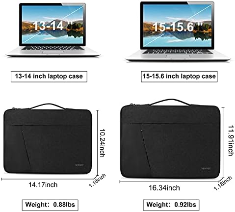 Калъф за лаптоп 13-14 См, Водоустойчив Здрав калъф за лаптоп, Противоударная защитна чанта на 360 градуса с дръжка, която