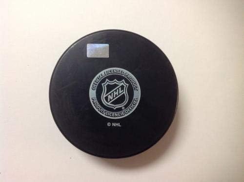 Хокейна шайба Анахайм Дъкс с автограф Ондрея Кейса a - Autograph NHL Pucks