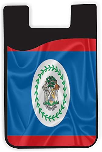 Дизайн на знамето на Белиз - Силиконов 3 м Лигав Чанта-портфейл за Кредитни карти, Приклеивающийся към Портфейла, за