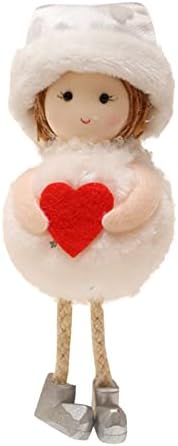 iOPQO Украса във формата на Сърце, Украса за Св. Валентин, Червени Орнаменти, Окачване, коледно Дърво, Ден на Момичето,