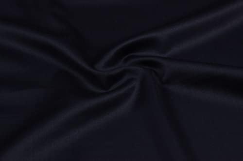 The Design Cart Тъмно синьо однотонная костюмная вълнена кърпа за декоративно и приложно изкуство, занаяти, шевни и други