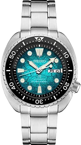 Seiko Prospex US Special Edition Часовници Ocean Conservation Turtle Diver 200m С Автоматично Тюркоаз циферблат SRPH57