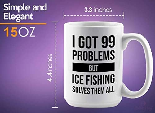 Имам 99 проблеми, Кафеена Чаша 15 грама, Бяла - Решава Подледная риболов - Макара За Риболов на Костур, Стръв За Любителите