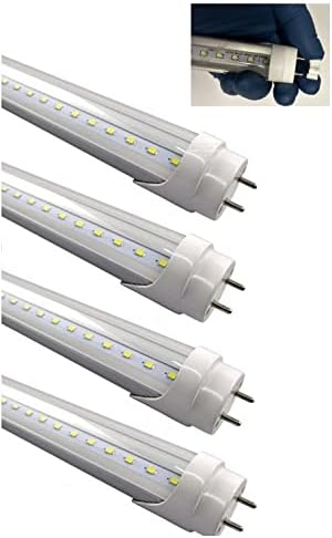 Led лампа Fulight (4 комплекта) с обходом баласт и UV-радиация Blacklight Т8 (бистра) - 4 фута 48 См, 18 W, UV 390-395нм,