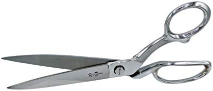 Ножици за шивашки Ultima 10 Инча – Портновские ножица от ковано желязо-Въглеродна стомана, Хромиран, с Извити дръжки, Произведено в Италия