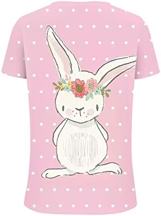 Великденски Ризи за Жени, Тениски с изображение на Заек, Сладка Тениска с Изображение на Заек, Летни Ежедневни Ризи с
