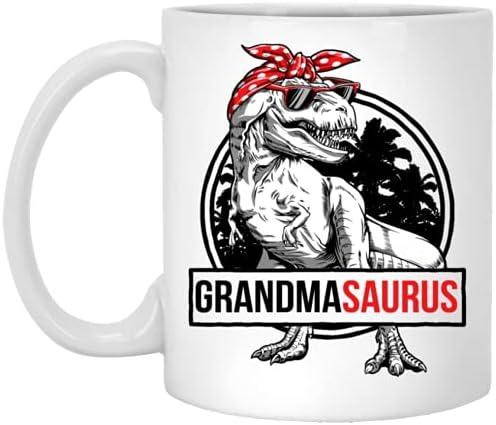 Чаша за баба - Динозавър Grandmasaurus T Rex, Забавна Семейна Чаша За баба Саурус, Подходяща Ден на майката / Ден на