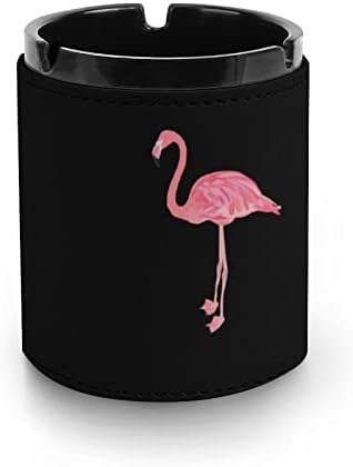 Розово Фламинго Птица От Изкуствена Кожа Пепелници за Пушачите Настолен Пепелник За Пушачи Пепелник Титуляр за Домашния