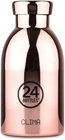 24 бутилки Unisex_Adult Клима Бутилка от 330 мл от Розово злато, Многоцветен (Multicolored), 330 мл