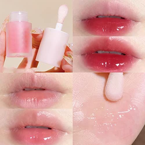 Блясък за устни е съвместим с апарат под 20 Прозрачна и хидратиращи Желейная текстура на масло за устни Лек и Хидратиращ