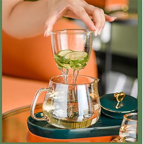 N/A Комплект за следобеден чай, Цветя, Определени чай чаени чаши Домакински tea Kettle Стъклен огнеупорни (Цвят: D, размер: