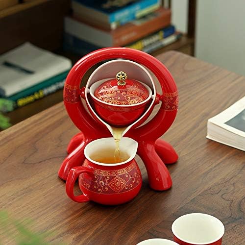 JYDQM Полуавтоматични Чай Комплект за Шлайфане на Керамичен камък, творчески Чай Кунг-фу от Чаено Сервиза, за да проверите