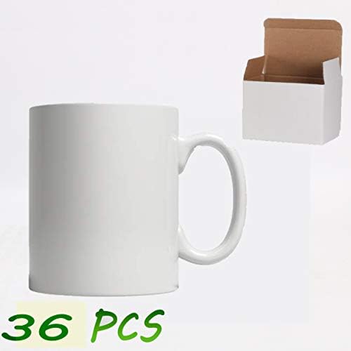 Чаша за сублимационного кафе HomeVss Ceramic 11oz Бяла, Опаковани в бяла кутия, Корпус от 108