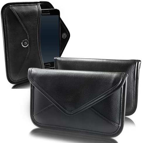 Калъф BoxWave, който е Съвместим с Galaxy Note Edge (калъф от BoxWave) - Луксозни Кожена чанта-месинджър, дизайн своята