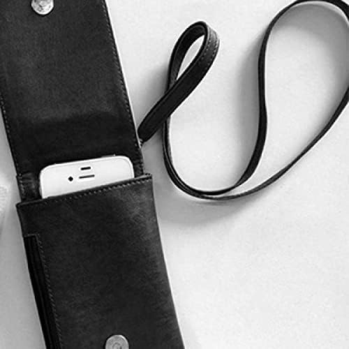Сингапур Мястото На Арт-Деко Подарък Мода Телефон В Чантата Си Чантата Виси Мобилен Калъф Черен Джоба