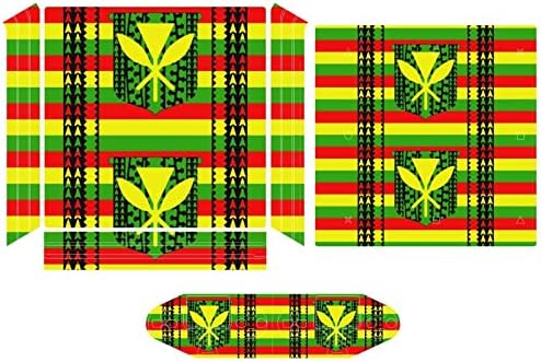 Стикер с Флага на Племето Канака Маоли за PS-4 Slim Конзола и контролер, Защитно покритие с пълна обвивка, която е Съвместима