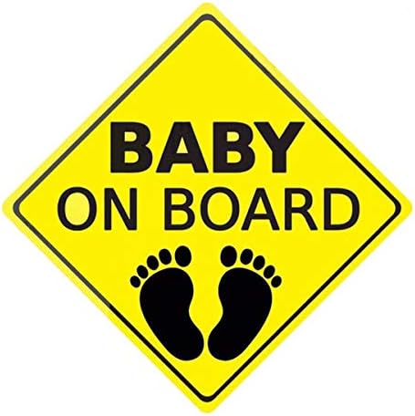 Petyoung Baby On Board Стикер на Знак е Необходим за автомобили, Водоустойчив Трайни Автомобилни Стикери Самозалепващи