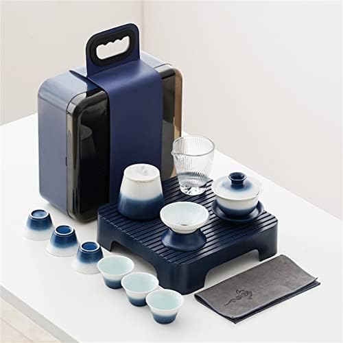 ZLXDP Керамични Пътен Чай На Открито Преносима Табела За Приготвяне на Чай Гърне Подарък Чай Подаръци