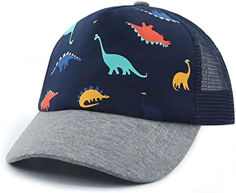 Hpegny/ бейзболна шапка за деца, детска Шапка, Солнцезащитная шапка с Модел на Динозавър За Момчета и Момичета на възраст от 2 до 4 години 4-8