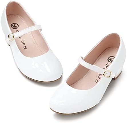MIXIN/Модел обувки Mary Jane за момичета; балет апартаменти Принцеса на нисък ток за Учебната партита; Сватбени обувки