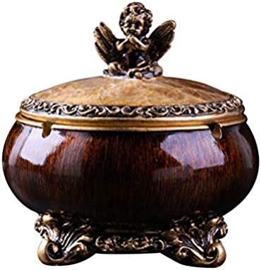 MZXUN Украса Художествен Занаят Домакински Пепелник с капак Кутия За Съхранение на Бижута