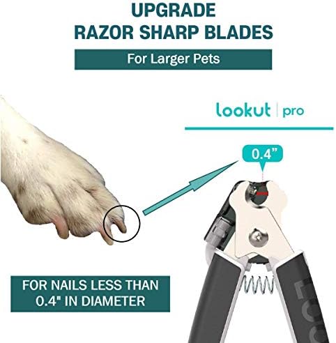 Нокторезачки Lookut PRO за големи кучета с led подсветка [Произведено в Корея] Сигурна ножица за нокти с подобрени нож