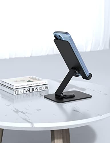 STARVIKY шарнирно окачване сгъваема поставка за телефона на 360 ° - Регулируема метална стойка за телефон и таблет, защита