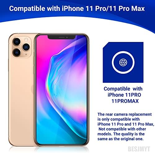 за iPhone 11 Pro Max Подмяна на основната камера за обратно виждане за iPhone 11 pro Комплект 12-мегапикселови части