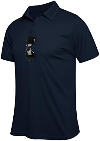MEETWEE Polo Ризи за Мъже, Риза за Голф, бързо съхнещи Тактически Ризи с Къс Ръкав, Риза с яка, Впитывающая Влагата Тенис