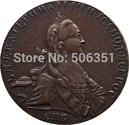 Руснаците Медни Монети 1766 22 мм Копие COPYSouvenir Новост Монета, Монета за Подарък