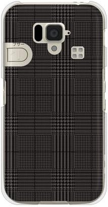 Втора кожа Glen Check x Black Gray (Прозрачен) / за обикновен смартфон 204SH/SoftBank SSH204-PCCL-298-Y267