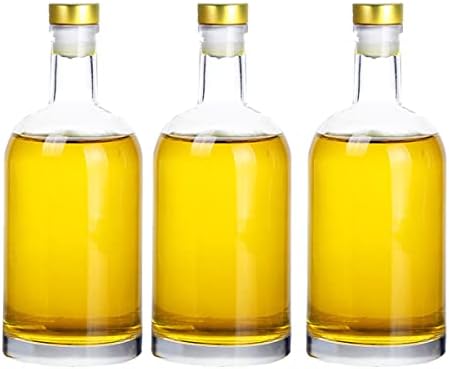 Бутилка от Прозрачно Стъкло Kaachli 33 грама (1000 ml), 3 опаковки за Вино, Напитки,, Масла, Напитки, Оцет, комбуча,