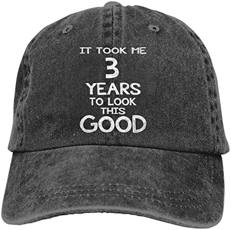 На мен ми отне години, за да изглеждат Толкова Добре Забавно бейзболна шапка от плат Деним за Рожден Ден, Регулируем